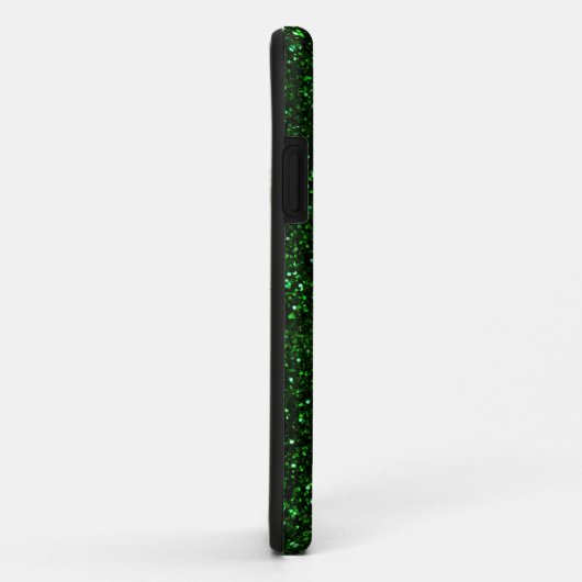 ダークエメラルドグリーングリッター Case-Mate iPhoneケース (裏面/右)