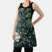ダークエメラルドグリーンフローラ エプロン (インサイチュ)
