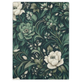 ダークエメラルドグリーンフローラ クリップボード (裏面)