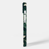 ダークエメラルドグリーンフローラ Case-Mate iPhoneケース (裏面 / 左)