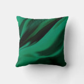 ダークエメラルドグリーン抽象芸術 クッション (裏面)