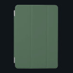 ダークエメラルドグリーン無地のカラー iPad MINIカバー<br><div class="desc">森の緑自然の豊かな陰。古代林の鬱蒼とした葉と松の爽やかな香りを感じさせる。この洗練された緑は深さと優雅さで知られている。この時代を超越した色相は、穏やかさと活気の調和のとれたブレンドを提供する。この緑豊かな緑のシェードの控えめな魅力で宇宙を高める。</div>