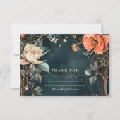 ダークエレガンス結婚テーマ サンキューカード (正面)