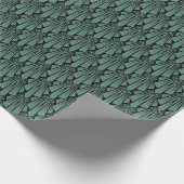 ダークエレガントアートデコ抽象芸術ジオメトリック要素 ラッピングペーパー (角)