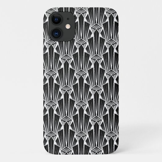 ダークエレガントアートデコ抽象芸術ジオメトリック要素 Case-Mate iPhoneケース (裏面)