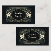 ダークエレガントアールヌーボーフローラ座席表 プレイスカード (正面/裏面)