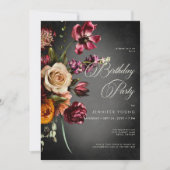 ダークエレガントオンムフローラ誕生日 招待状 (正面)