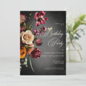 ダークエレガントオンムフローラ誕生日 招待状 (スタンド正面)