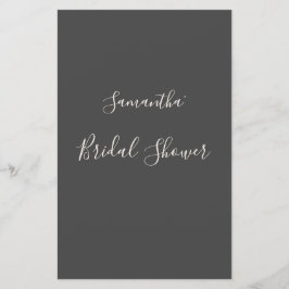 ダークエレガントグモダンレーブライダルシャワーゲーム