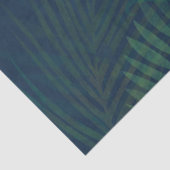 ダークエレガントグリーンパーム離れパターン熱帯 薄葉紙 (詳細)