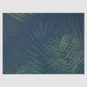 ダークエレガントグリーンパーム離れパターン熱帯 薄葉紙 (正面)