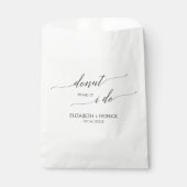 ダークエレガントグレードーナツ結婚式の引き出物バッグ フェイバーバッグ (正面)