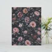 ダークエレガントゴシックフローラスクラップブック紙 (スタンド正面)