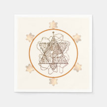 ダークエレガントゴールデンブラスカラーユダヤ星