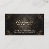 ダークエレガントダマスクアート&アンティークディーラー 名刺 (正面)