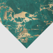 ダークエレガントティール（緑がかった色）グリーン金ゴールドマーブルクリスマス 薄葉紙 (詳細)