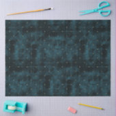 ダークエレガントティール(緑がかった色)ベルベット金ゴールドドットラグジュアリー 薄葉紙 (クラフト)