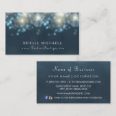 ダークエレガントティール(緑がかった色)《写真》ぼけ味ファッションブティック 名刺 (正面/裏面)