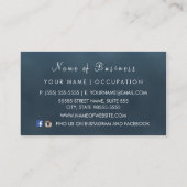 ダークエレガントティール(緑がかった色)《写真》ぼけ味ファッションブティック 名刺 (裏面)