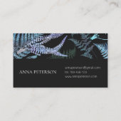 ダークエレガントファーン葉植物学校 名刺 (裏面)