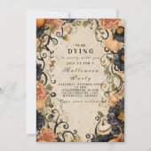 ダークエレガントフローラハローウィンパーティ 招待状 (正面)