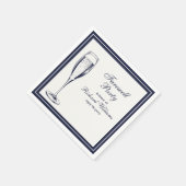 ダークエレガントブフォーマルルー白い別れのパーティー スタンダードカクテルナプキン (角)