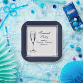 ダークエレガントブフォーマルルー白い別れのパーティー ペーパープレート (パーティー)