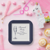 ダークエレガントブフォーマルルー白い別れのパーティー ペーパープレート (パーティー)