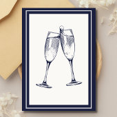 ダークエレガントブフォーマルルー白い別れのパーティー 招待状