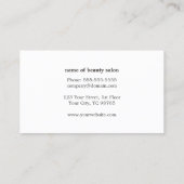 ダークエレガントブラックレース金ゴールドシザー美容師 名刺