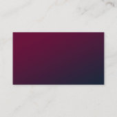 ダークエレガントブルゴーニュフローラの結婚ウェブサイト エンクロージャーカード (裏面)