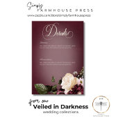 ダークエレガントブルゴーニュ&クリーぼやけムフローラ詳細 エンクロージャーカード