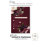 ダークエレガントブルゴーニュ&クリームフローラディナー 出欠カード