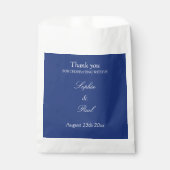 ダークエレガントブルー結婚のバッグに感謝 フェイバーバッグ (正面)