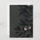 ダークエレガントボホハンドフェスティング葉フローラ 招待状 (裏面)