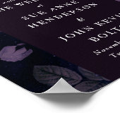 ダークエレガントボホフローラアーチバラ金ゴールド結婚ズ ポスター (角)