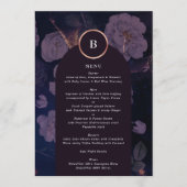 ダークエレガントボホフローラアーチバラ金ゴールド結婚ズ メニュー (正面)