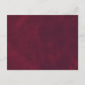 ダークエレガントムーディフローラゴシック結婚ズ詳細 エンクロージャーカード (裏面)