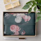 ダークエレガントリッチオランダフローラピンクローズ 薄葉紙 (ギフト)