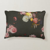 ダークエレガントリッチフローラピンクローズ アクセントクッション (裏面)