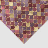 ダークエレガントレッドグラデーションフォイル&金ゴールドマーメイドはかりで測 薄葉紙 (詳細)