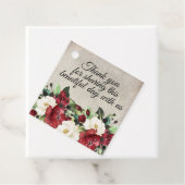 ダークエレガントレッドフローラ結婚ゴシックありがとう フェイバータグ (インサイチュ)