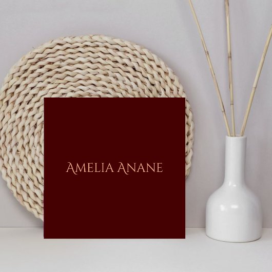 ダークエレガントレッド&赤面ピンクタイポグラフィ タイル