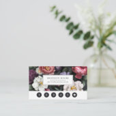 ダークエレガントヴィンテージフローラロゴロイヤリティカード ロイヤリティカード (スタンド正面)