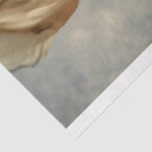 ダークエレガント美しい、ムーディブルー花模様 薄葉紙 (詳細)