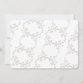 ダークエレガント金ゴールド蝶の日付を保存 招待状 (裏面)