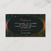 ダークエレガント銀河系スカラフルパークグリッタースター 名刺 (裏面)