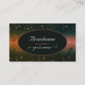 ダークエレガント銀河系スカラフルパークグリッタースター 名刺 (正面)