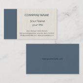 ダークエレクトリックブループロフェッショナルエレガントモダン 名刺 (正面/裏面)