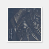 ダークエンジェルウィングスゴシックグラムシックパーティー スタンダードカクテルナプキン (正面)